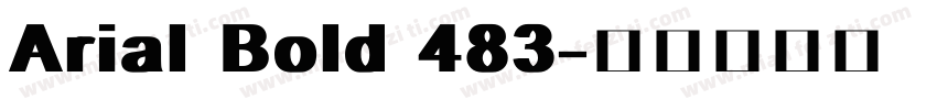 Arial Bold 483字体转换